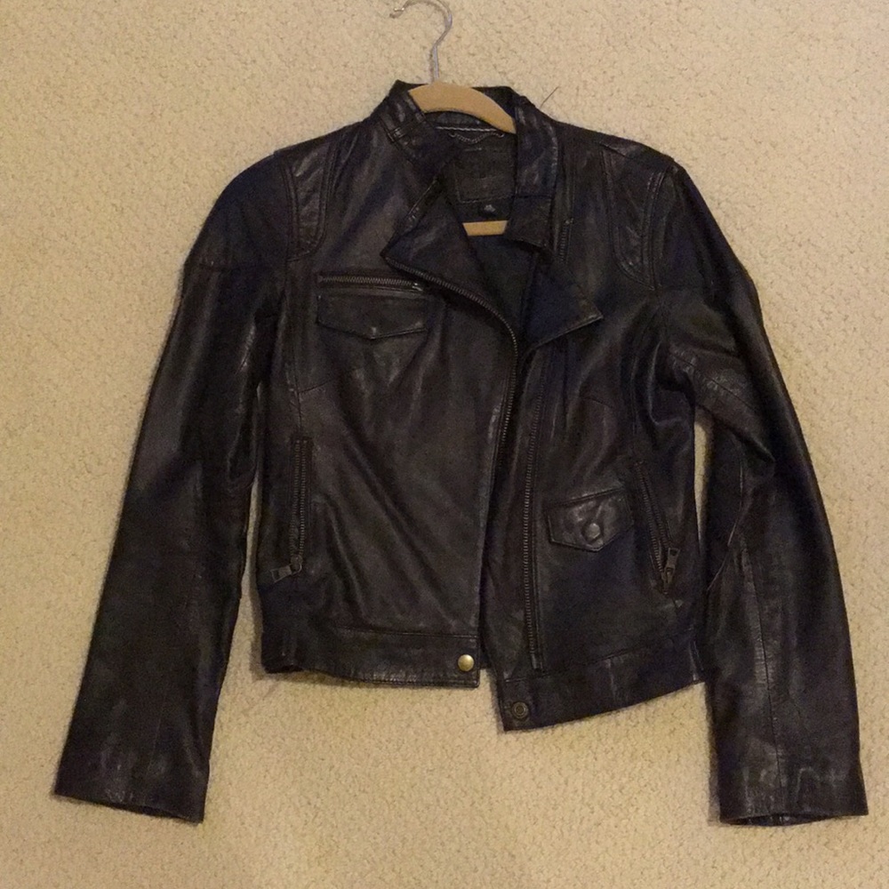 Banana republic leather jacket XS